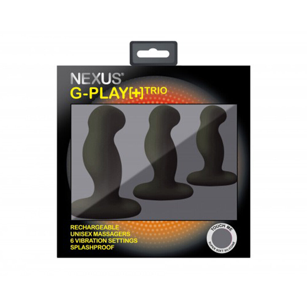 Nexus G Play Trio Vibrating Prostate Massagers Black