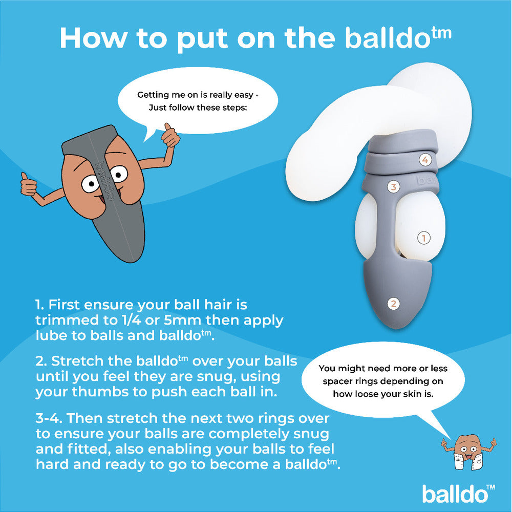 Balldo The Worlds First Ball Dildo Steel Grey