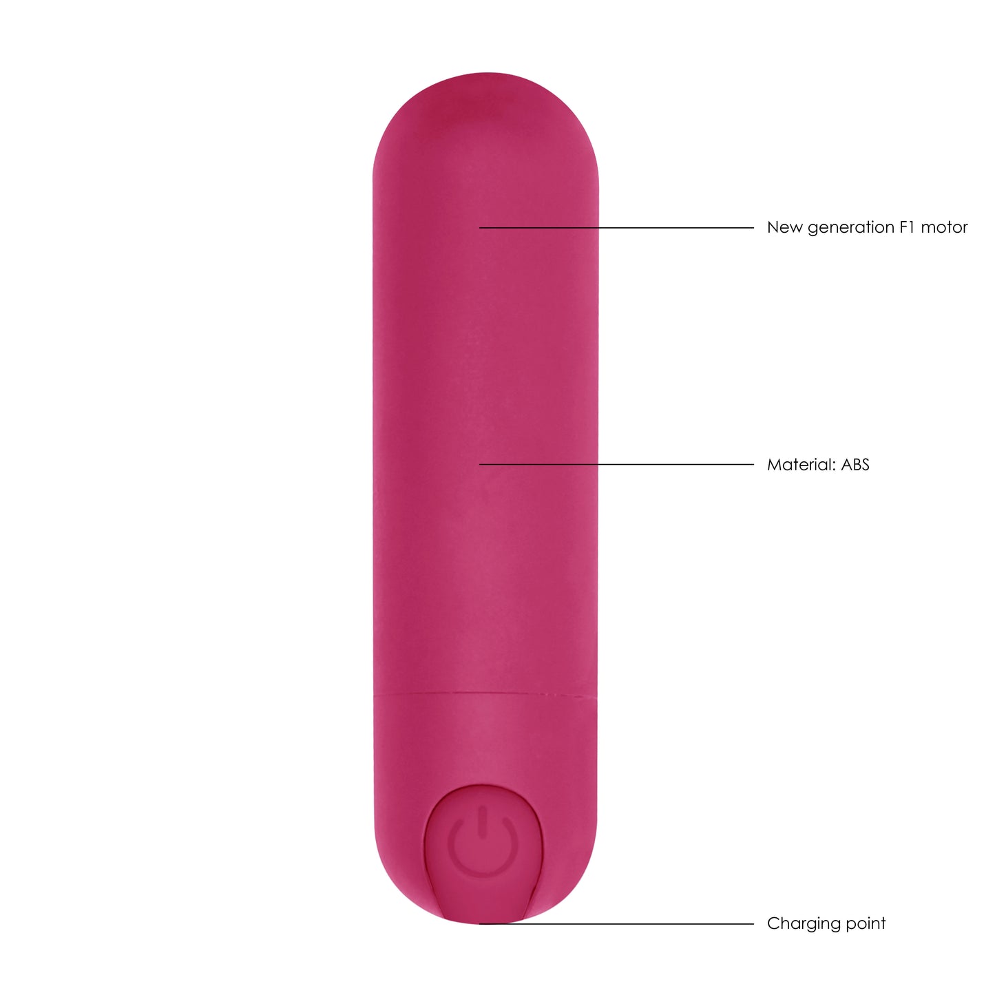 10 speed Rechargeable Bullet Pink