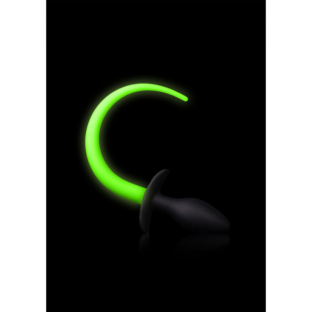 Glow In The Dark Puppy Tail Butt Plug